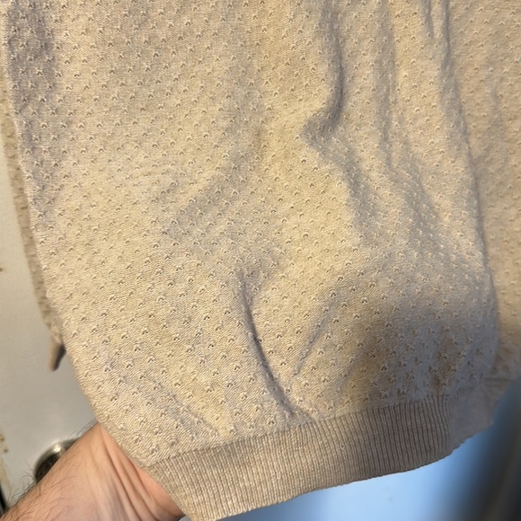 Mango basics - tan light weight sweater. Textured knit size small. EUC. - Picture 4 of 6
